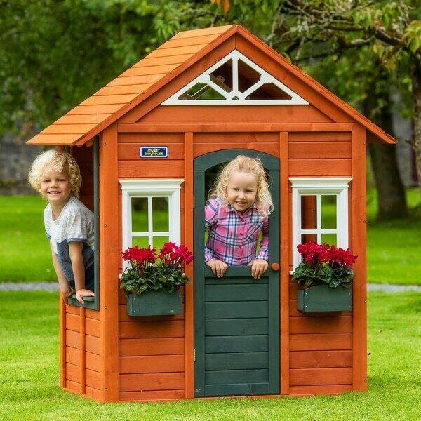 Children's Kids Wooden Cubby House Garden - Cints and Home