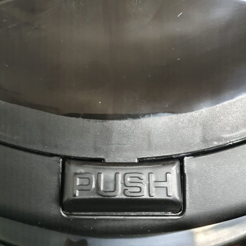 45 L black touch bin