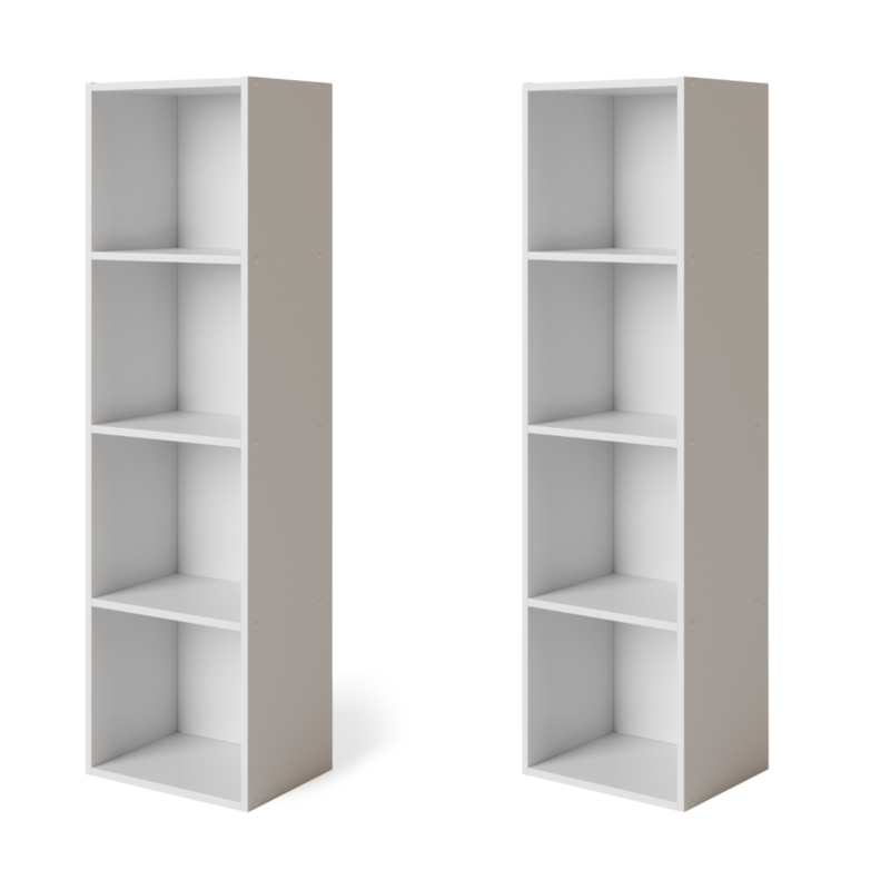 4 Tier Wooden Bookcase Shelving Display Shelves - Cints and Home