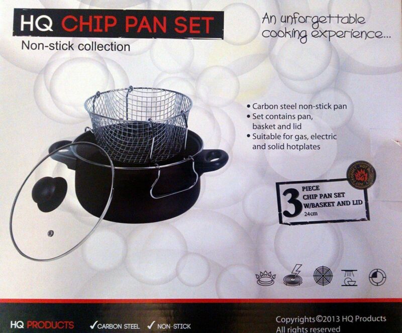 2L Non Stick Chip Pan Deep Fat Fryer Cooking Pot Frying