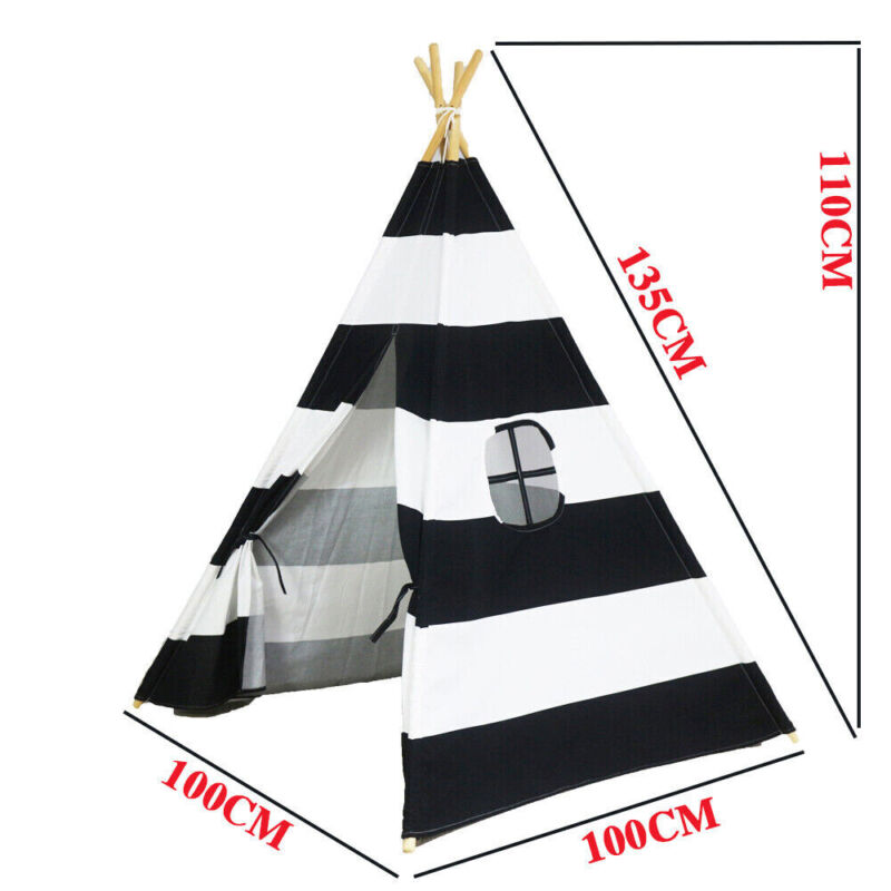 Large Canvas Kids Indian Tent Teepee Children - Cints and Home
