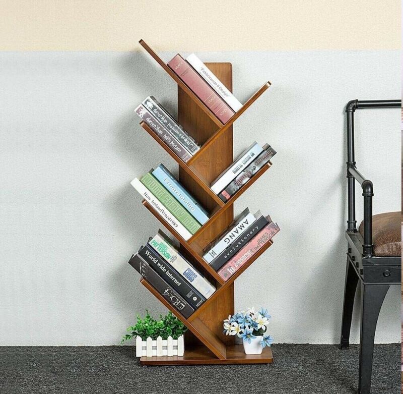 6 Shelf Tree Free Standing Bookshelf - Cints and Home