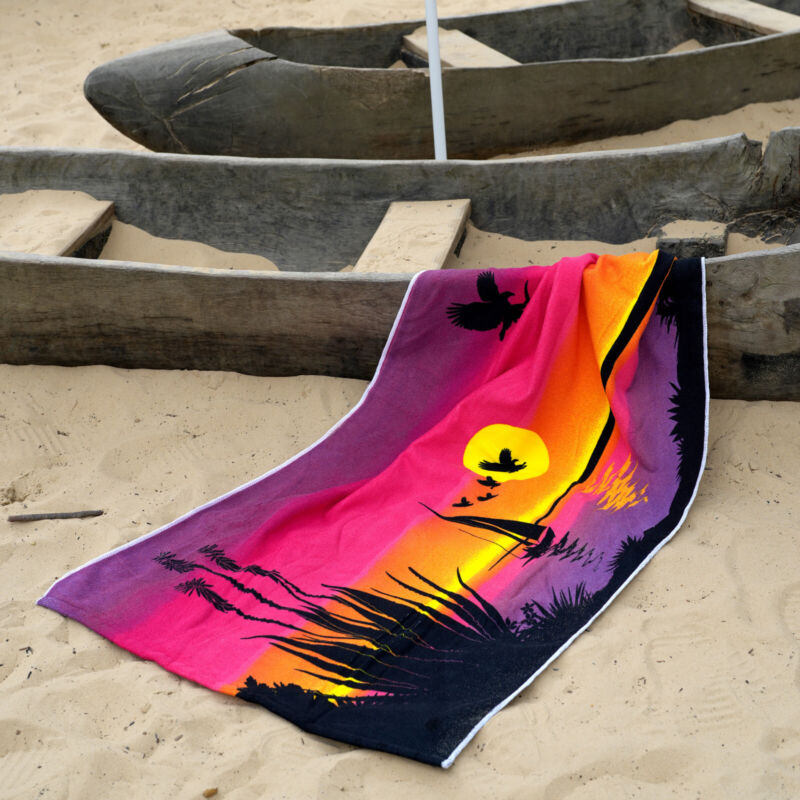 Large Microfibre Beach Bath Towel Lightweight