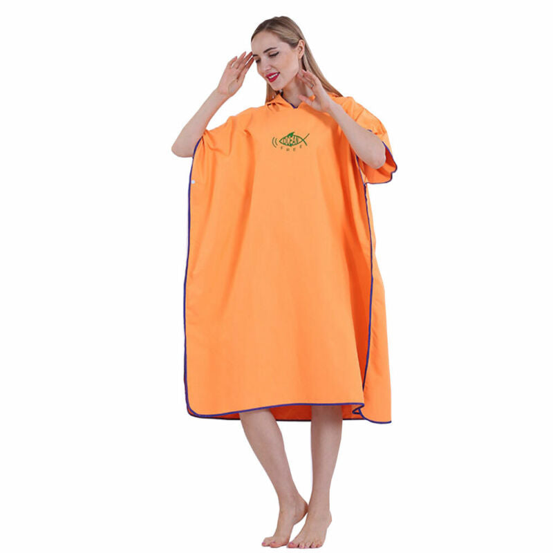 Unisex Beach Towel Changing Robe Bath Hooded Quick