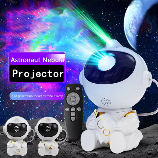 LED Astronaut Galaxy Star Projector Night Light