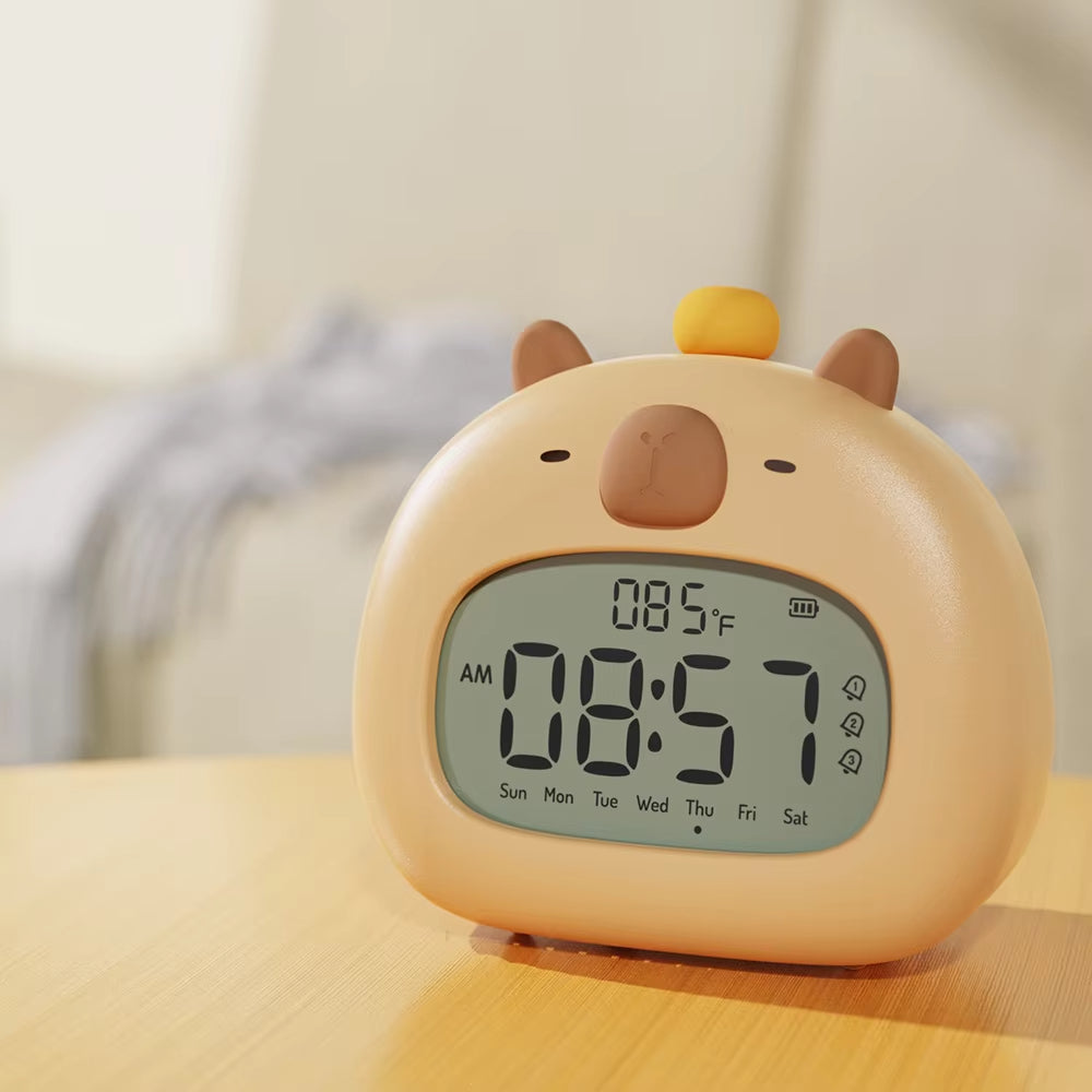 Capybara Kids LED Alarm Clock Rechargeable