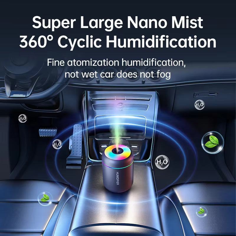Mini Usb Air Humidifier 180ml With Led Light