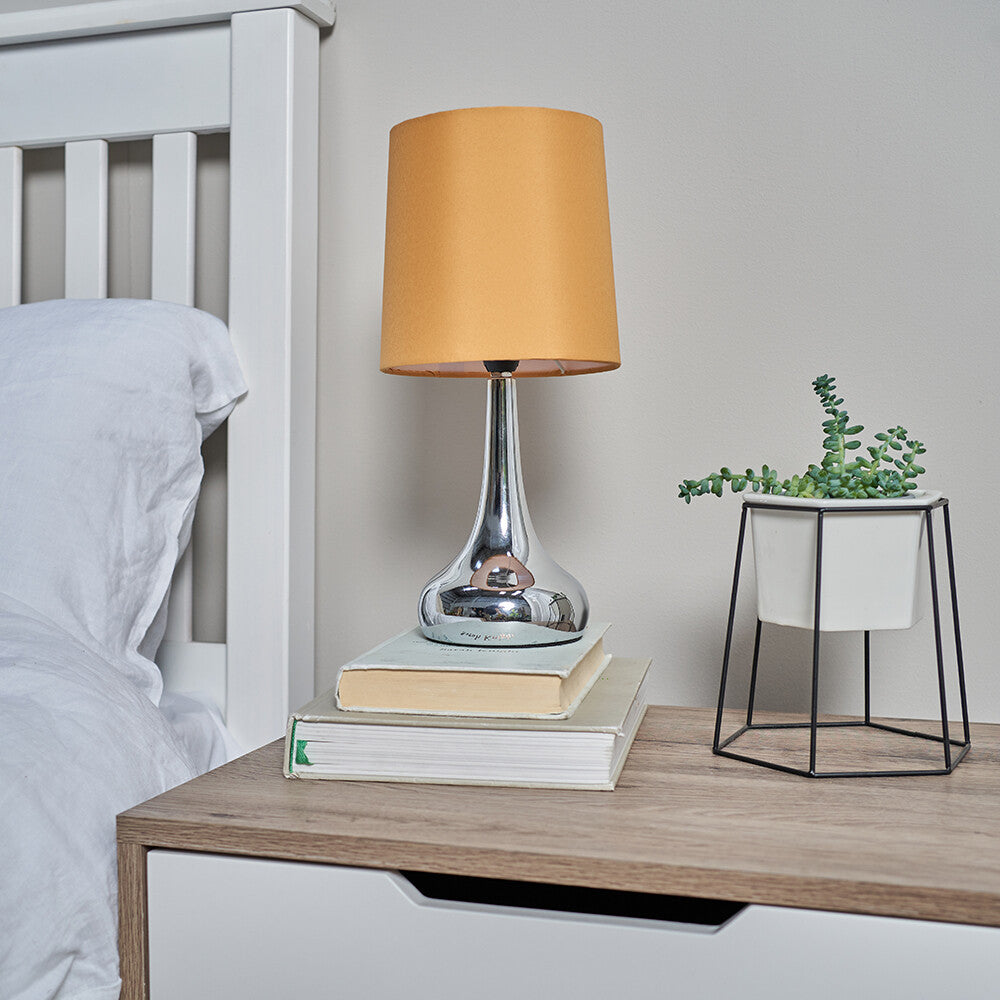 2 X Touch Table Lamps 34Cm Dimmer Bedside Lights Living Room Reading Small Lamp
