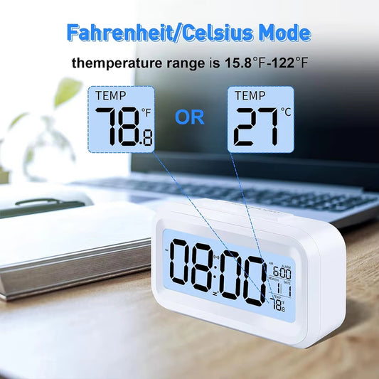 Digital Alarm Clock with Temperature Display