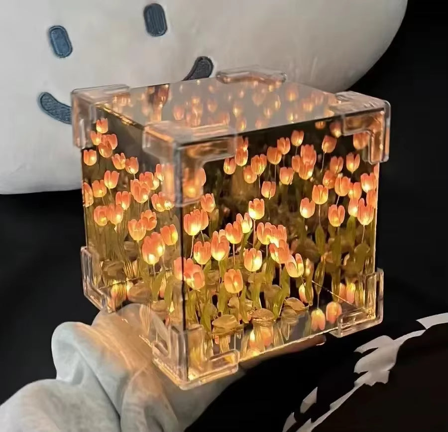 DIY Tulip Flower Cube Night Light Kit