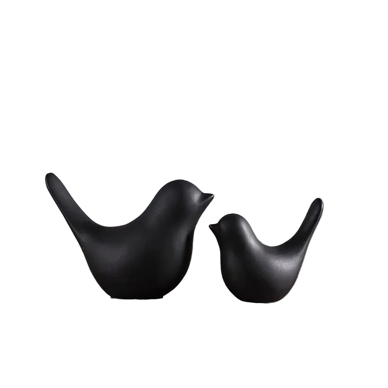 Nordic Ceramic Bird Figurine Table Decor