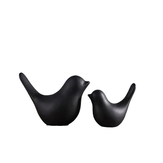Nordic Ceramic Bird Figurine Table Decor