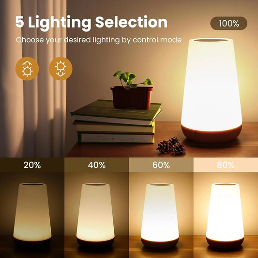 13-Color RGB Touch Night Lamp with Remote