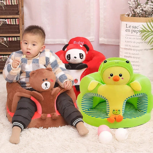 Cute Baby Sofa Support Seat Cover Plush Chair Learningto Sit Feeding Chair Comfo