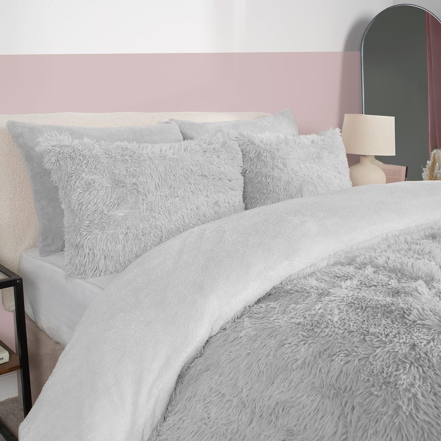 Teddy Duvet Cover Set Bedding Soft Fleece Faux Fur Shaggy Fluffy Cosy Quilt Warm