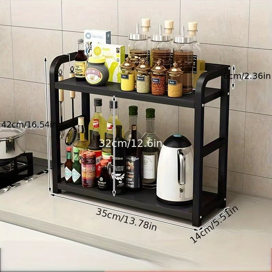 2-Tier Metal Countertop Shelf