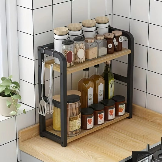2-Tier Metal Countertop Shelf