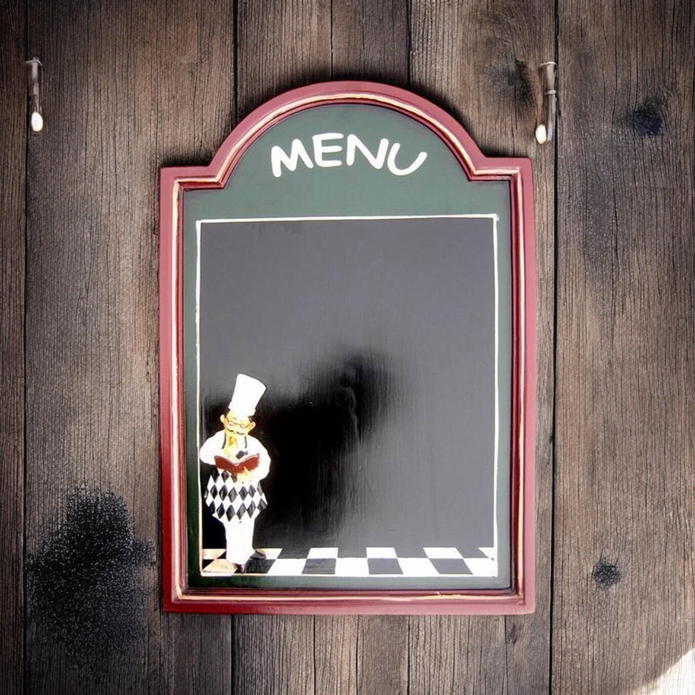 Chef Chalk Board Memo Menu for Kitchen Bistro Restaurant : 60 Cm X 40 Cm