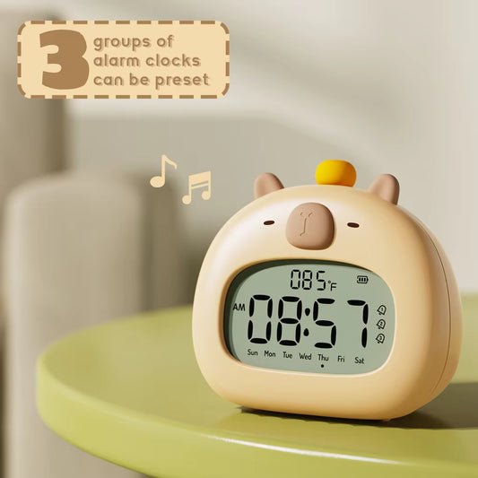 Capybara Kids LED Alarm Clock Rechargeable