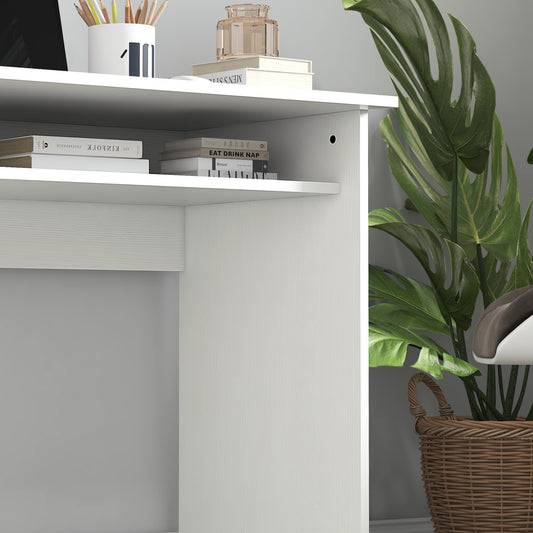 Writing Desk Laptop Table Workstation with Shelf Home Office