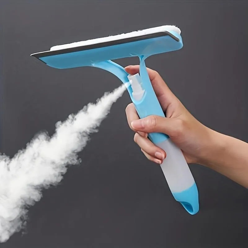 Multi-Function Glass Wiper with Spray Bottle