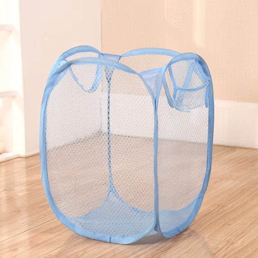 Collapsible Pop-Up Mesh Laundry Basket Hamper