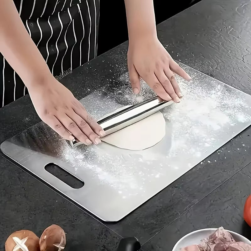 2pcs Stainless Steel Cutting Board Set