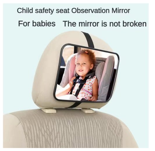 Baby Car Mirror for Back Seat Adjustable Detachable Wide View Child Safety