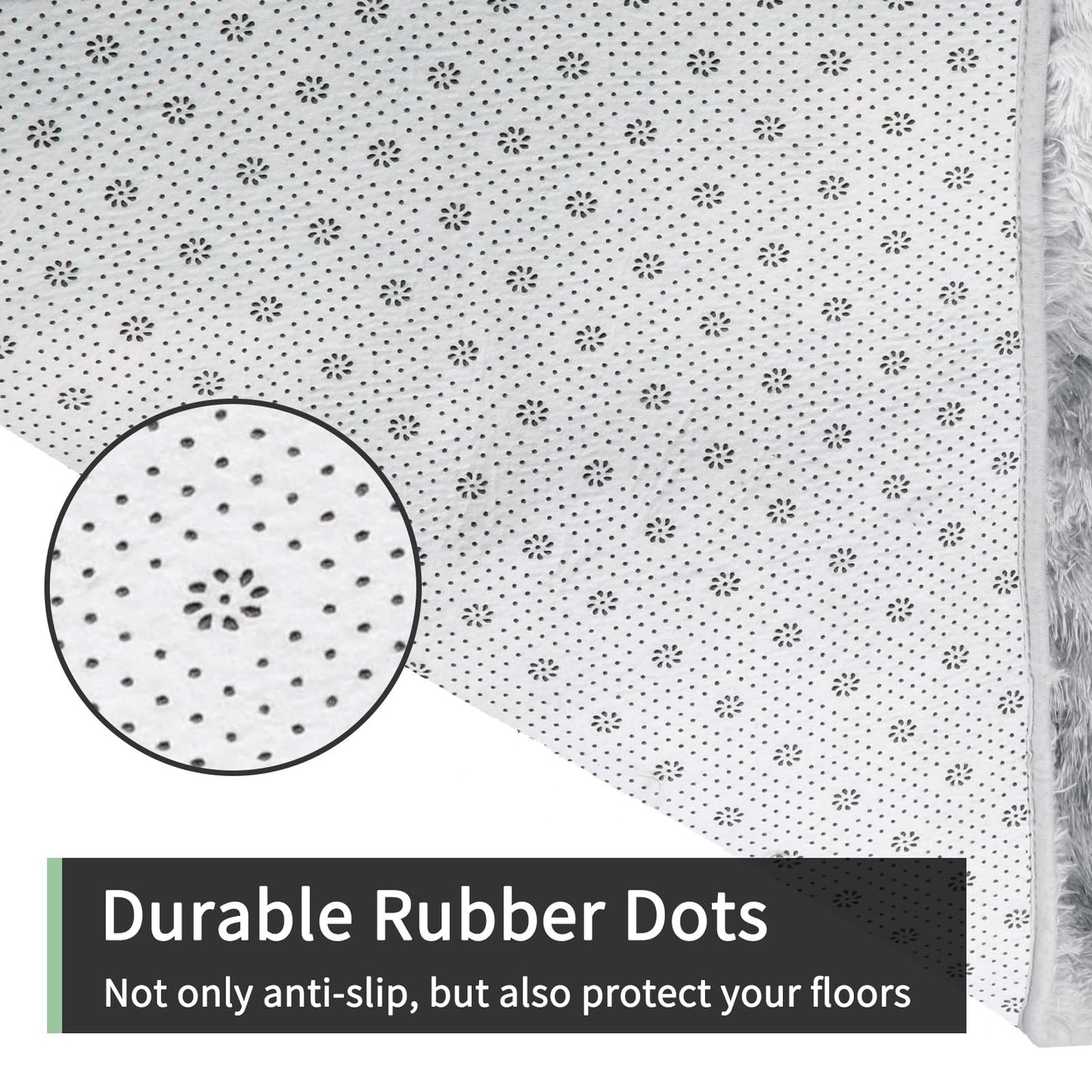 Rugs Living Room 240X340Cm, Grey Area Rugs for Bedroom Washable Anti