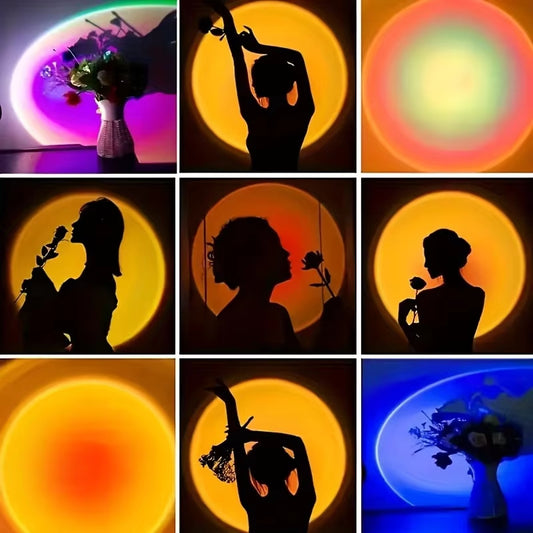16-Color Sunset Projection Lamp with Remote