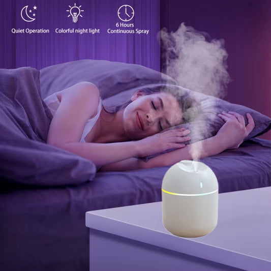 270ML USB Cool Mist Air Humidifier with LED Light