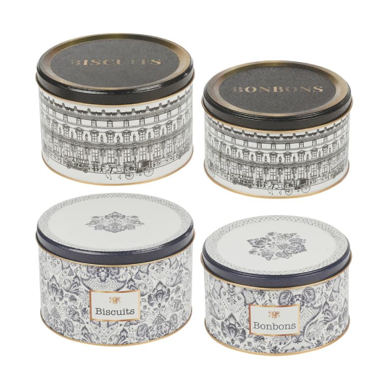 3-Piece Danish Pastry & Sweet Tin Set – Tray Included