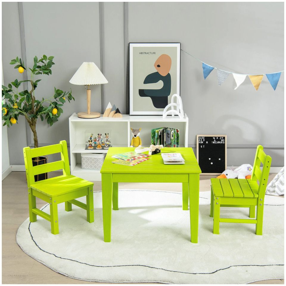 3-Piece Kids Activity Table & Chairs Set