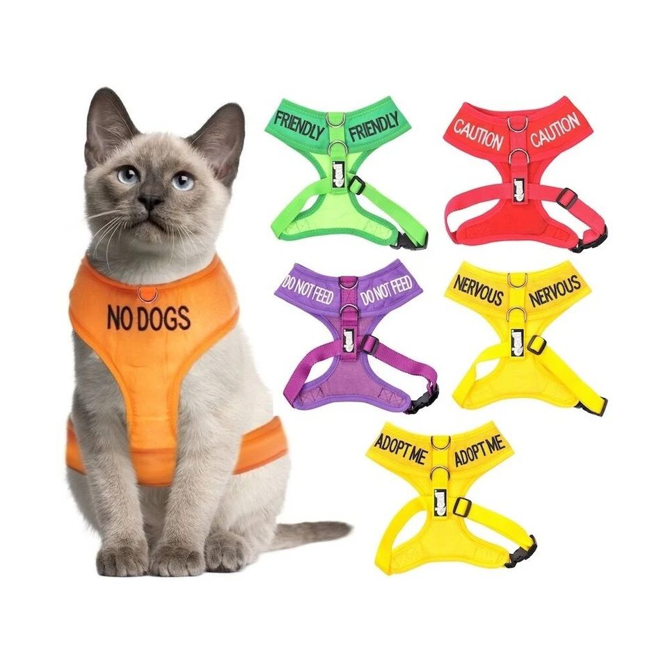 Cat Waterproof Padded Adjustable Harness S-XL