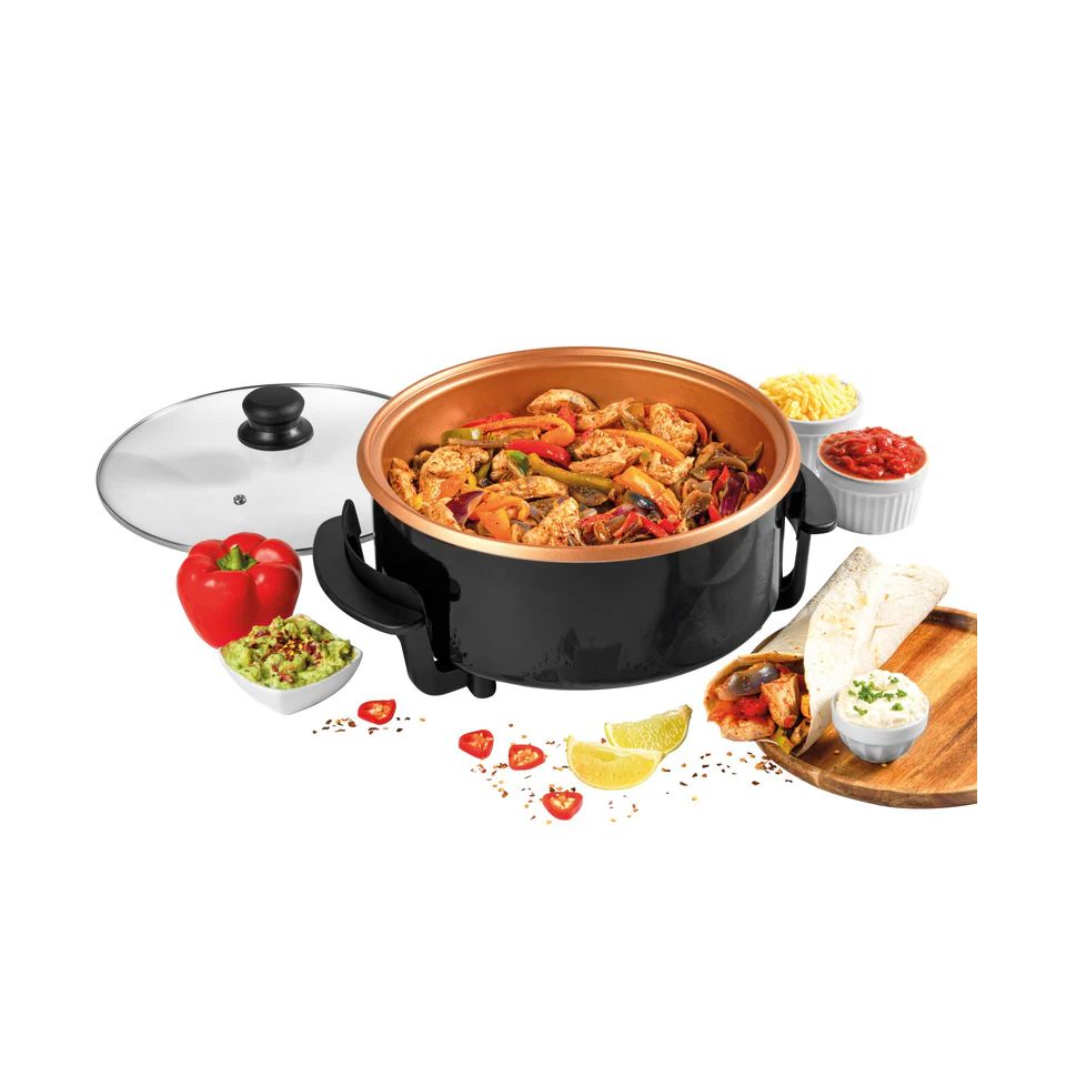 Electric Multi-Cooker Non-Stick Skillet Meal Maker