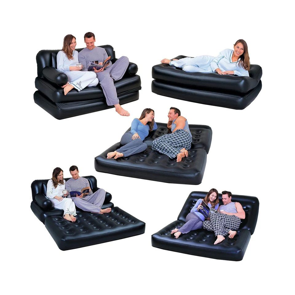 5-in-1 Inflatable Sofa Airbed Double
