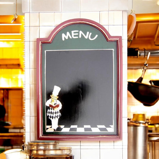 Chef Chalk Board Memo Menu for Kitchen Bistro Restaurant : 60 Cm X 40 Cm