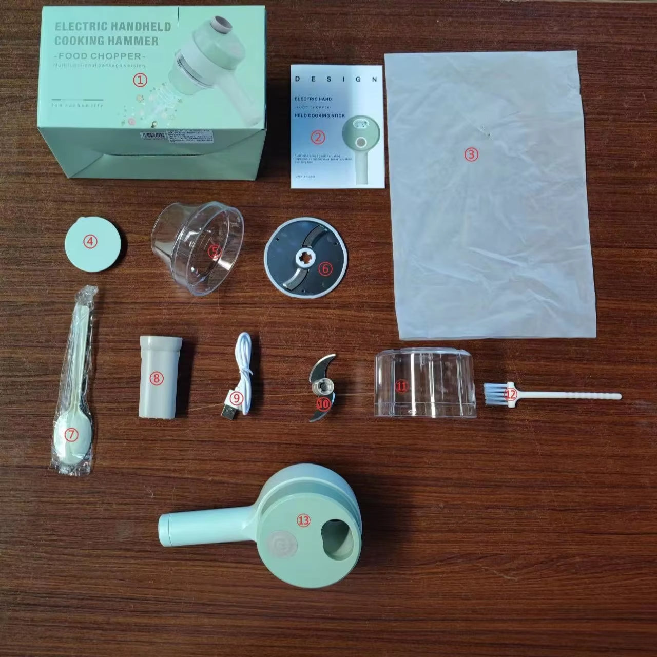 4In1 Electric Vegetable Cutter Set