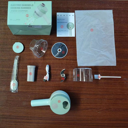 4In1 Electric Vegetable Cutter Set