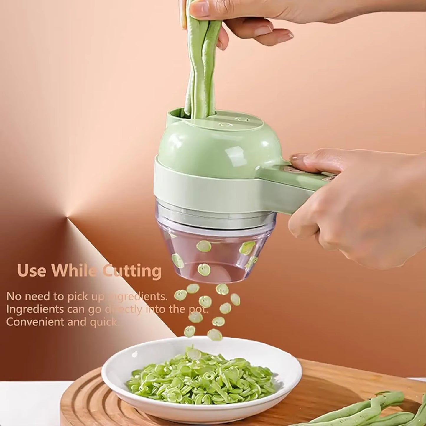 4In1 Electric Vegetable Cutter Set