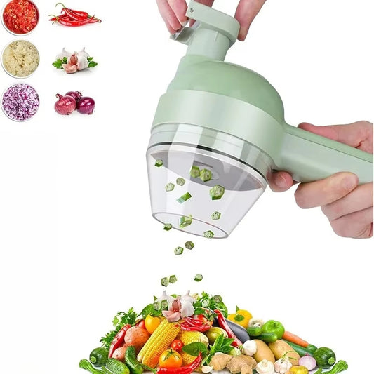 4In1 Electric Vegetable Cutter Set