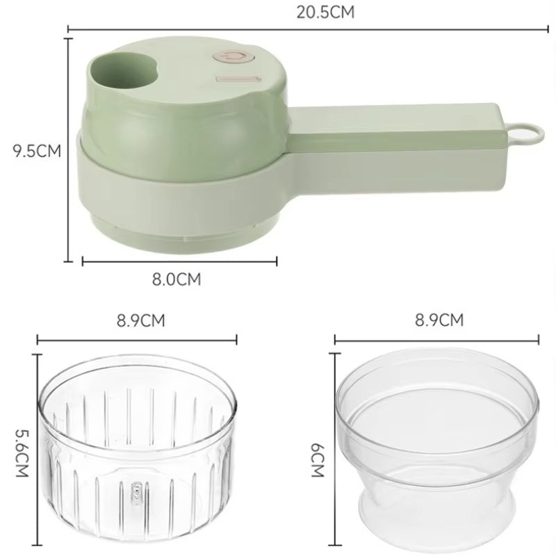 4In1 Electric Vegetable Cutter Set