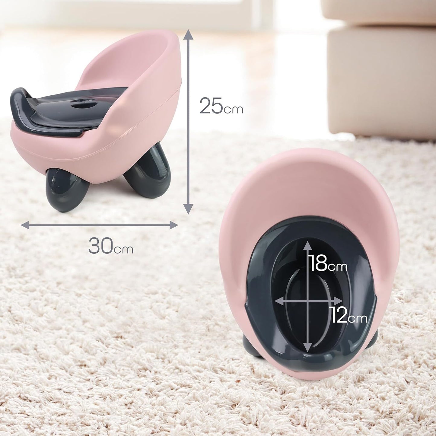 Baby Toodler Toilet Training Seat Potty Trainers with Non Slip Feet