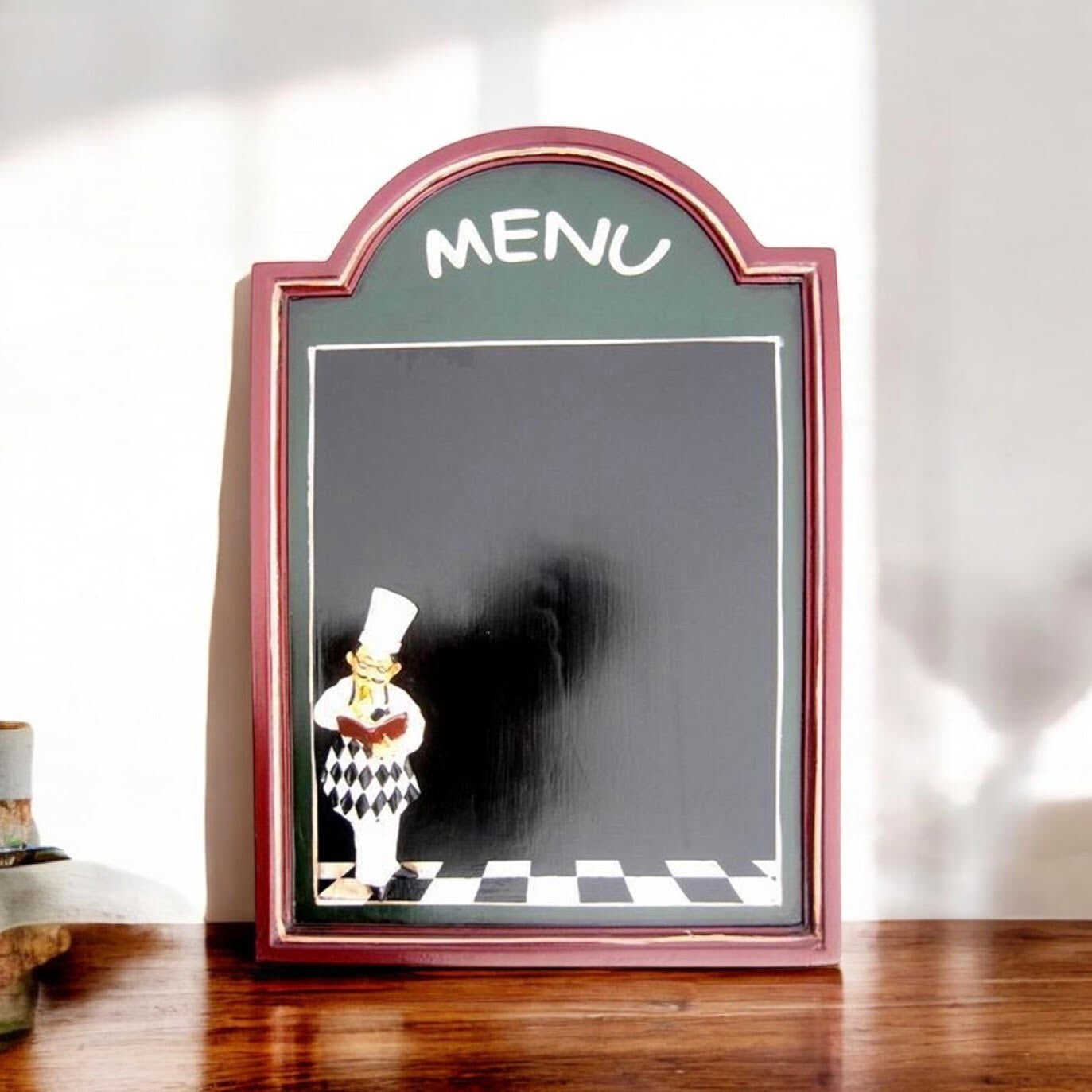 Chef Chalk Board Memo Menu for Kitchen Bistro Restaurant : 60 Cm X 40 Cm