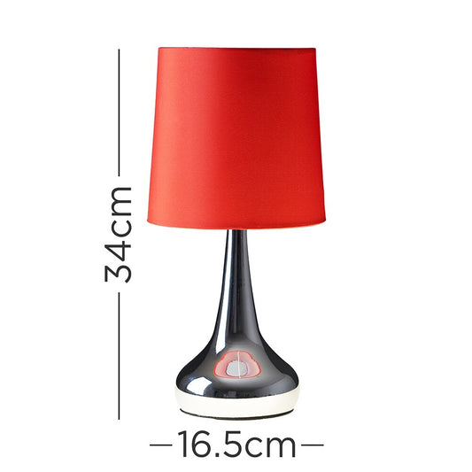 2 X Touch Table Lamps 34Cm Dimmer Bedside Lights Living Room Reading Small Lamp