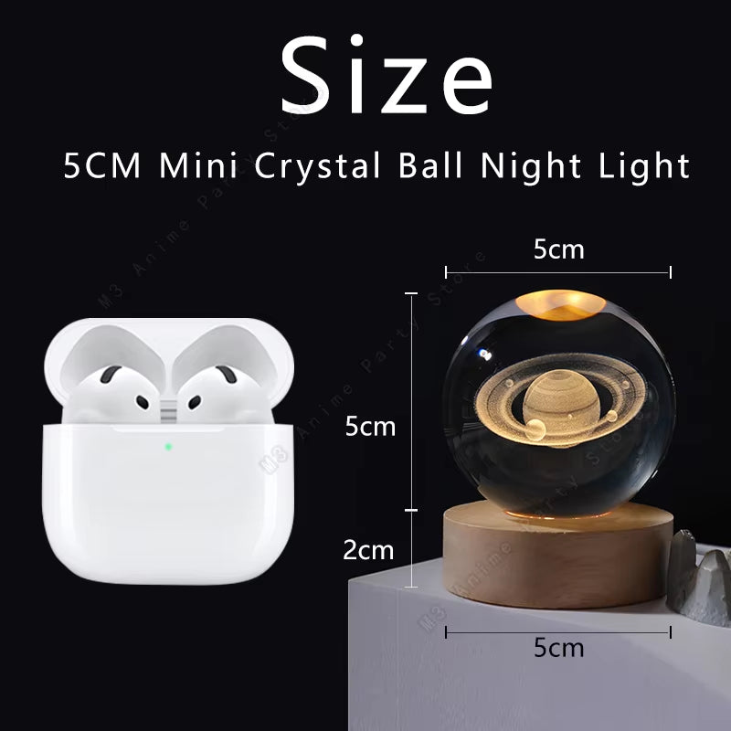 3D Crystal Ball Galaxy LED Night Light