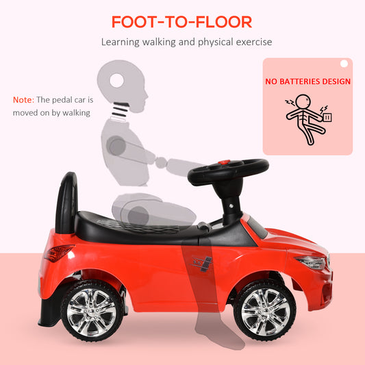 Ride on Sliding Car Baby Toddler Horn Music Working Lights Storage No Power