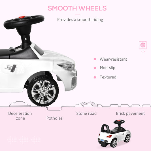 Ride on Sliding Car Baby Toddler Horn Music Working Lights Storage No Power