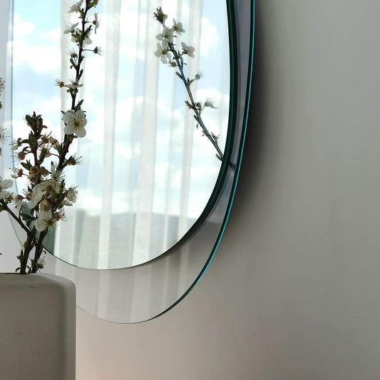 Wall Mirror with Clear Rear Glass Gozos Modern Industrial Marzagon Mirror