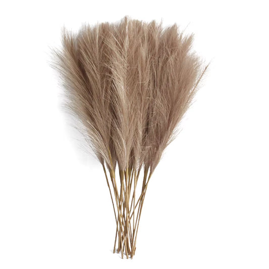 6PCS Artificial Pampas Grass Decor Fake Reed Flower Bouquet for Home Wedding UK